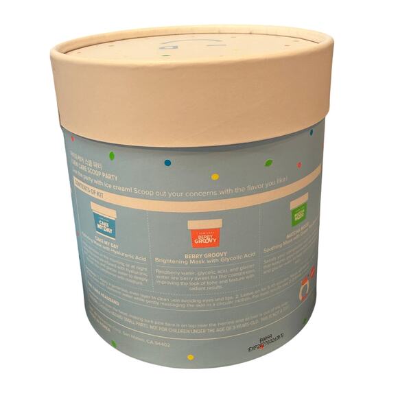 #19 I Dew Care Scoop Party Ice Cream Wash-Off Masks and Headband Set*Korean - Picture 2 of 2